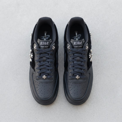 Custom Sneaker Midnight Velvet Gothic Cross Lows
