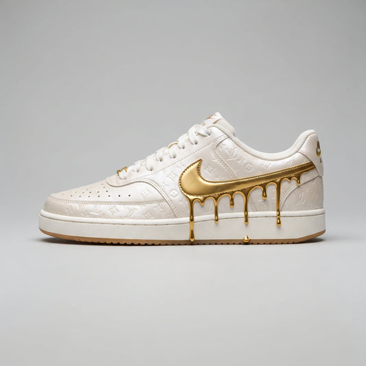 Custom Sneaker Monogram 24K Gold Drip Lows