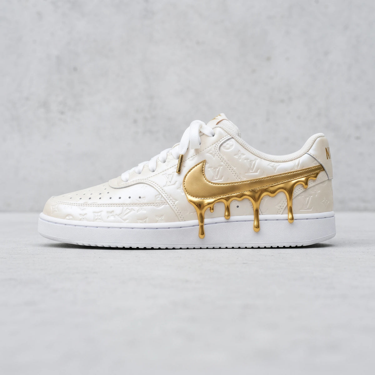 Custom Sneaker Monogram 24K Gold Drip Lows