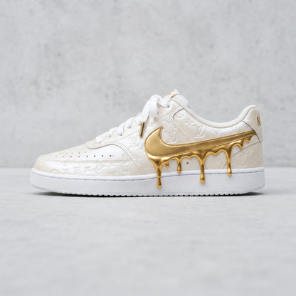 Custom Sneaker Monogram 24K Gold Drip Lows