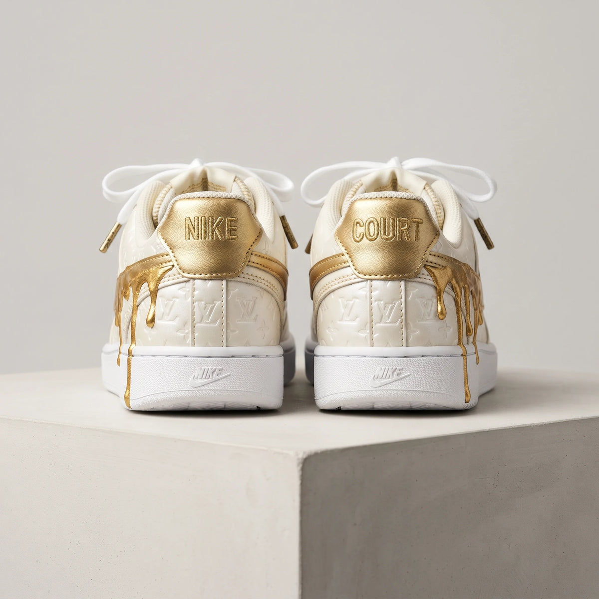 Custom Sneaker Monogram 24K Gold Drip Lows