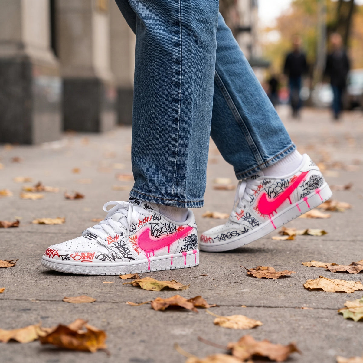 Custom Sneaker NYC Subway Graffiti Vandalism