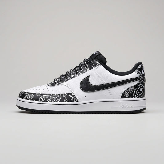 Custom Sneaker Paisley Bandana Monochrome Lows