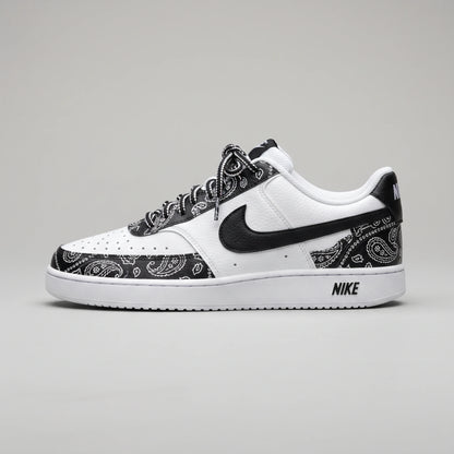 Custom Sneaker Paisley Bandana Monochrome Lows