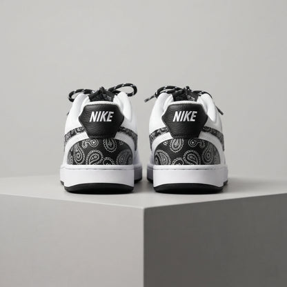 Custom Sneaker Paisley Bandana Monochrome Lows