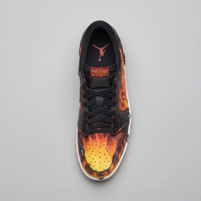 Custom Sneaker Phoenix Rebirth Blazing Inferno