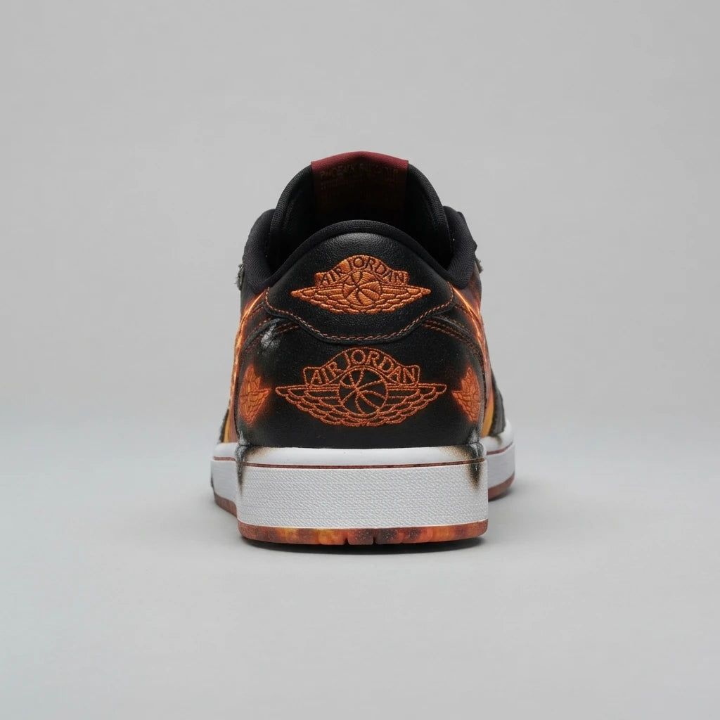 Custom Sneaker Phoenix Rebirth Blazing Inferno