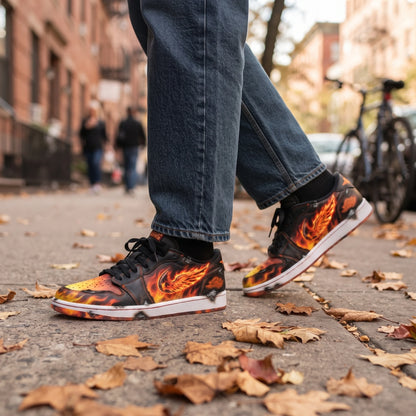 Custom Sneaker Phoenix Rebirth Blazing Inferno