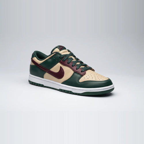 Custom Sneaker Pine Forest & Burgundy Wine