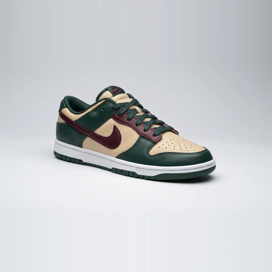 Custom Sneaker Pine Forest & Burgundy Wine