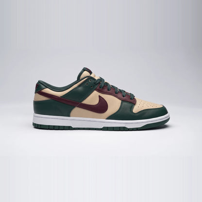Custom Sneaker Pine Forest & Burgundy Wine