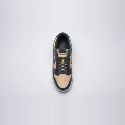 Custom Sneaker Pine Forest & Burgundy Wine
