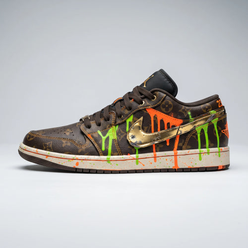 Custom Sneaker Savage Luxury Monogram Drip
