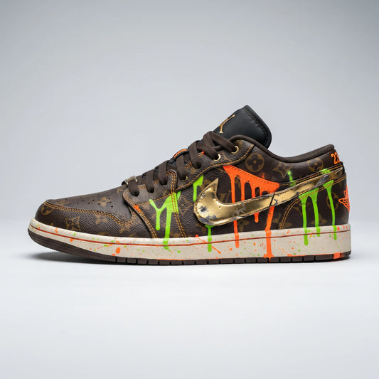 Custom Sneaker Savage Luxury Monogram Drip