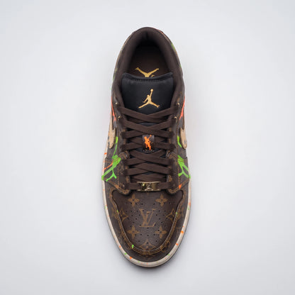 Custom Sneaker Savage Luxury Monogram Drip