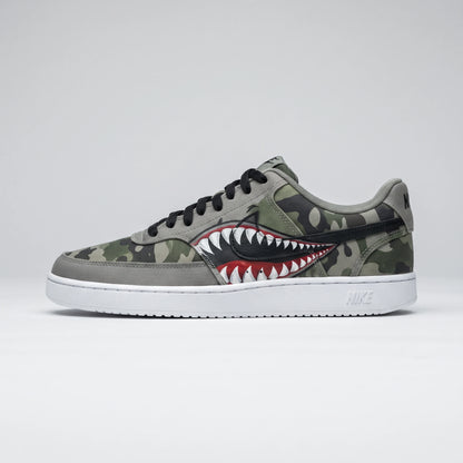 Custom Sneaker Savage Shark Teeth Camo Lows