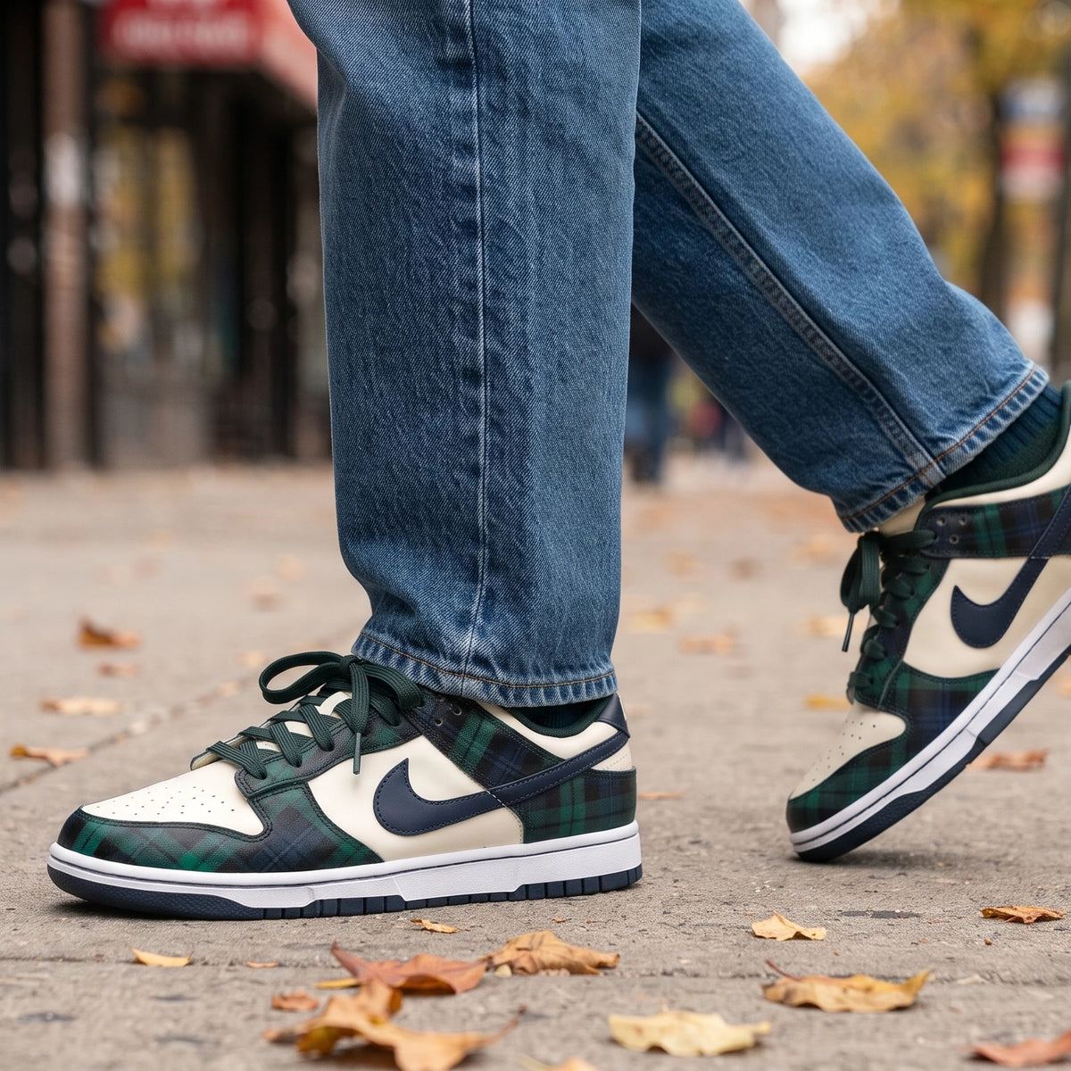 Custom Sneaker Scottish Blackwatch Tartan