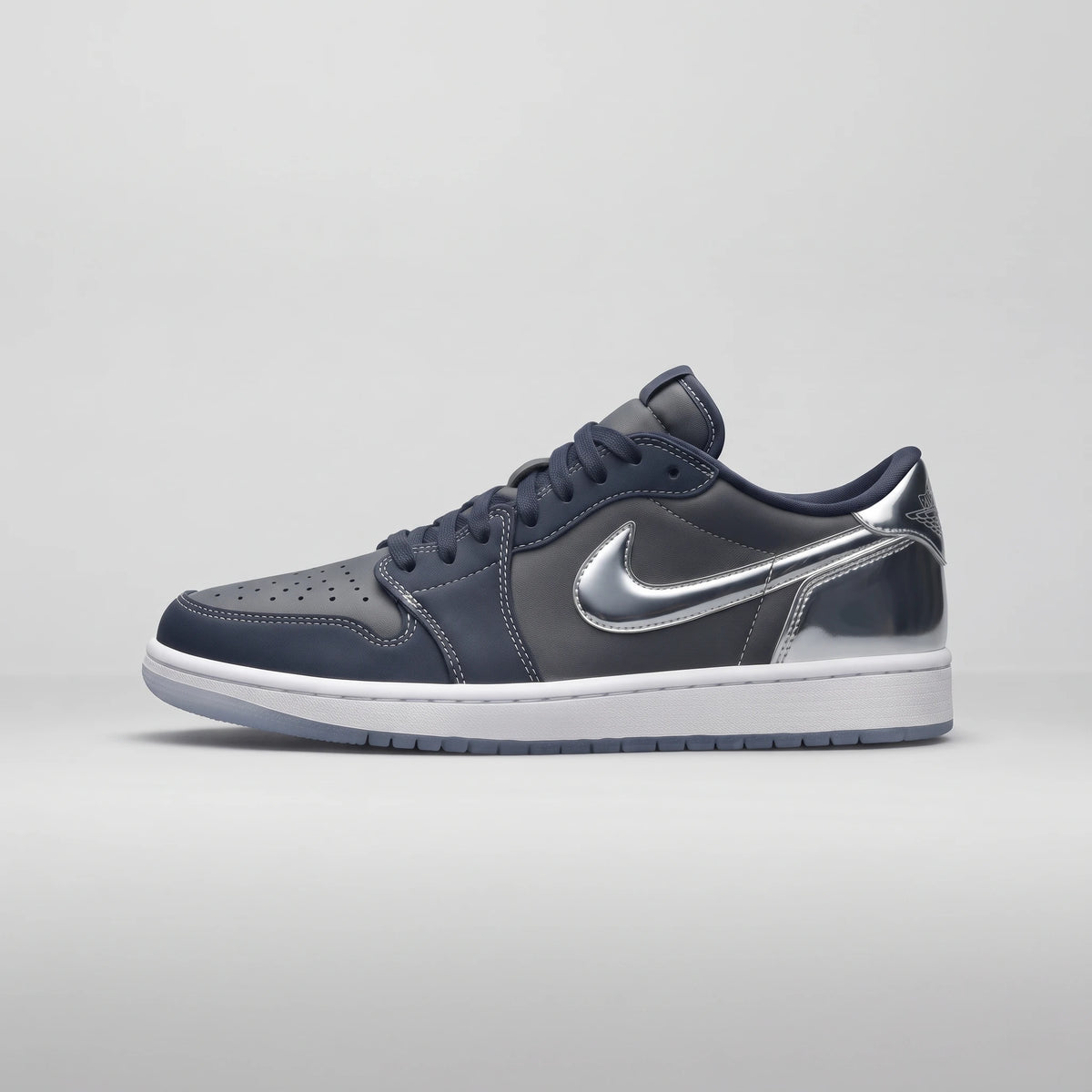 Custom Sneaker Sleek Liquid Chrome Mercury