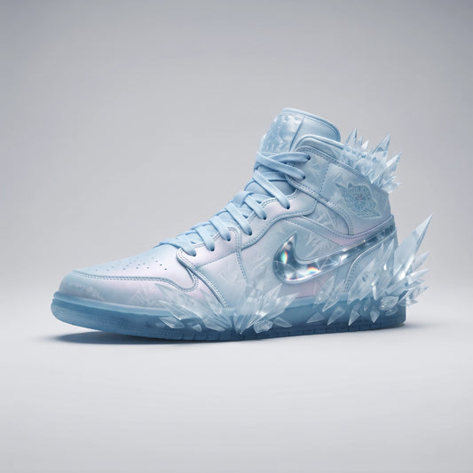 Custom Sneaker Sub-Zero Glacial Crystal Shards Mids