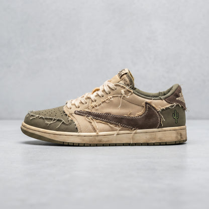 Custom Sneaker Travis Cactus Deconstructed Raw Canvas