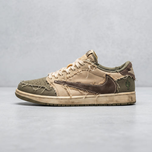 Custom Sneaker Travis Cactus Deconstructed Raw Canvas