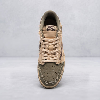 Custom Sneaker Travis Cactus Deconstructed Raw Canvas