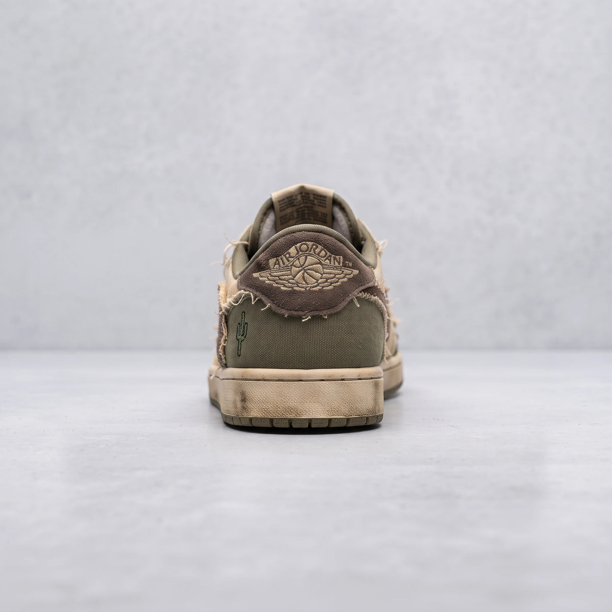Custom Sneaker Travis Cactus Deconstructed Raw Canvas