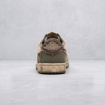 Custom Sneaker Travis Cactus Deconstructed Raw Canvas