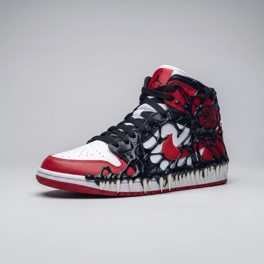 Custom Sneaker Venom Symbiote Alien Tendrils Mids