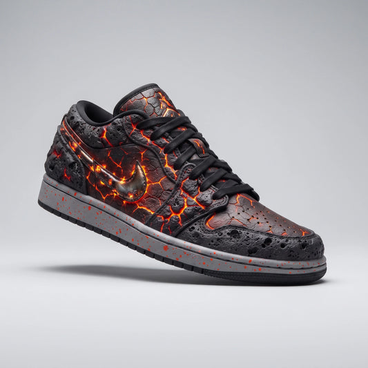 Custom Sneaker Volcanic Magma & Molten Lava