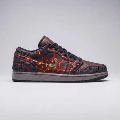 Custom Sneaker Volcanic Magma & Molten Lava