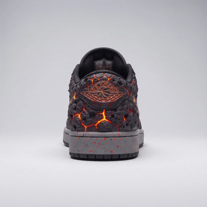 Custom Sneaker Volcanic Magma & Molten Lava